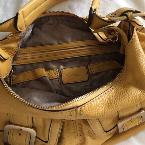 Beautiful sunflower yellow Cole Haan shoulder bag - Picture 5 of 8