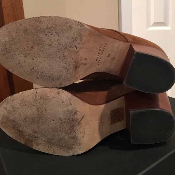 Marc By Marc Jacobs Front Zip Tan Ankle Boot Sz 8 - Picture 5 of 8