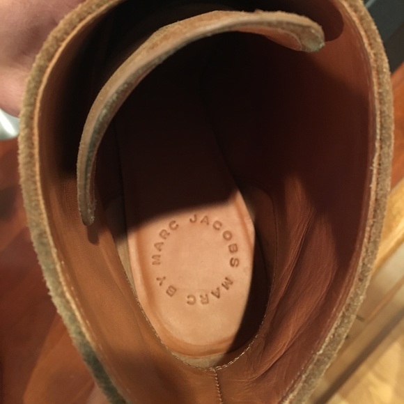 Marc By Marc Jacobs Front Zip Tan Ankle Boot Sz 8 - Picture 6 of 8
