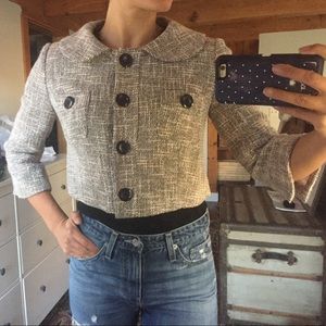 Parameter tweed cropped blazer