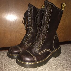 Dr. Marten Chunky Brown Combat Boots