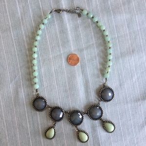 Bauble Bar Turquoise and blue statement necklace