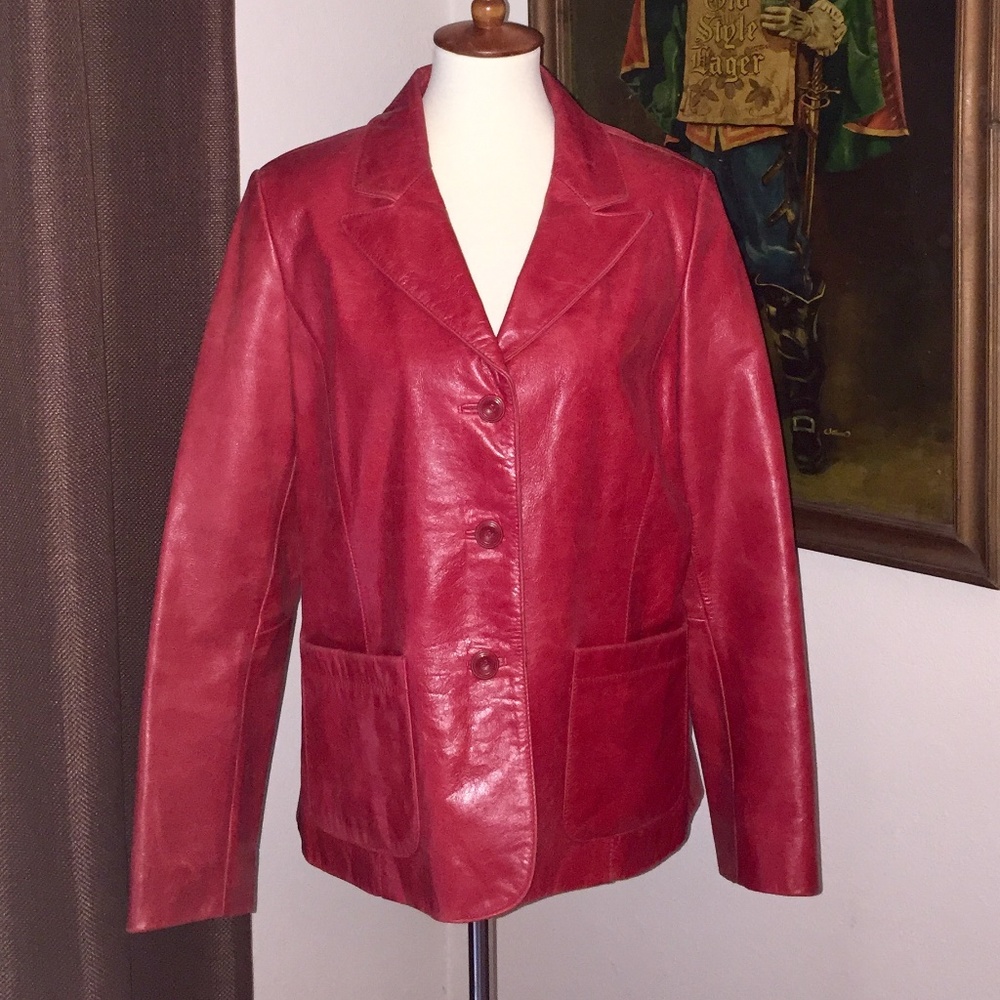 Leather Blazer