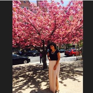 Blush Pink Pleated Skirt