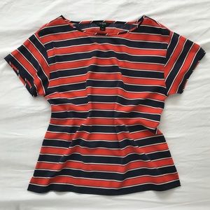🎁 J Crew silk stripe tee