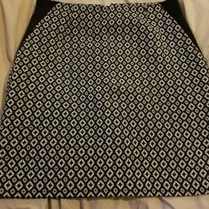 Black and white skirt