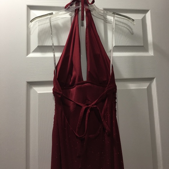 Red sparkly formal floor length dress - Picture 2 of 4