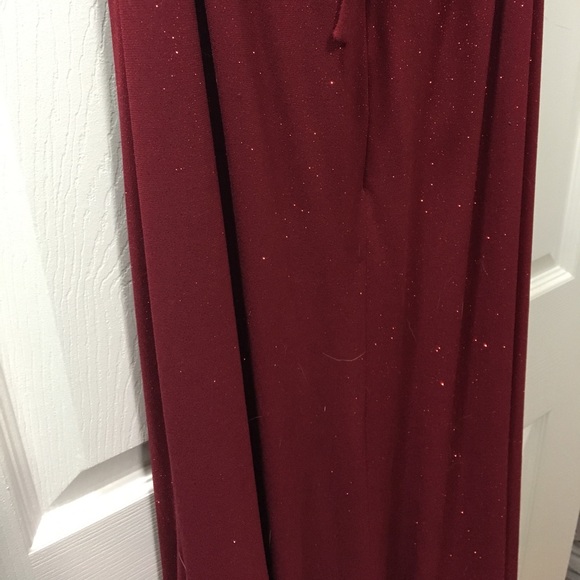 Red sparkly formal floor length dress - Picture 3 of 4