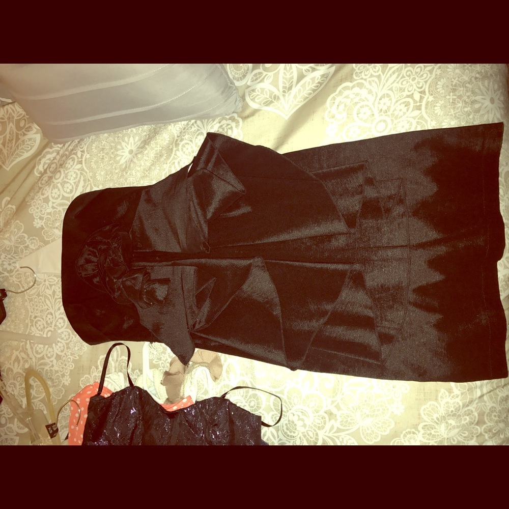 Black above the knee dress