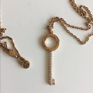 Authentic Michael Kors Rose gold Key Necklace