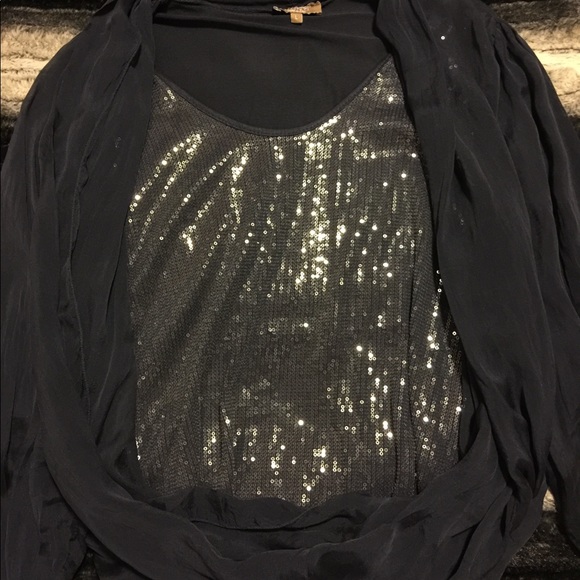 Carla Conti Tops - Carla Conti silk and sequined top - FINAL PRICE!