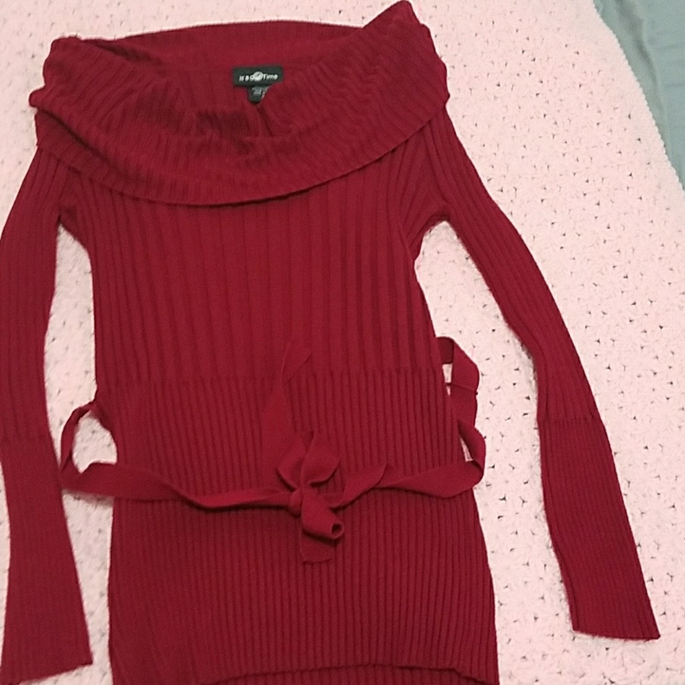 ☆Red holiday blouse