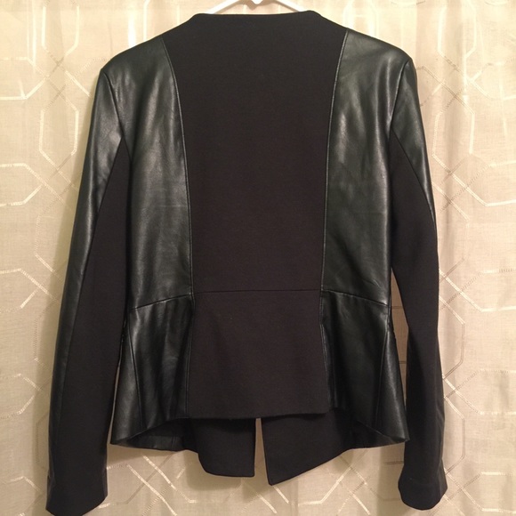 EUC {DKNYC} Vegan Leather & Ponte Panel Jacket - Picture 5 of 8