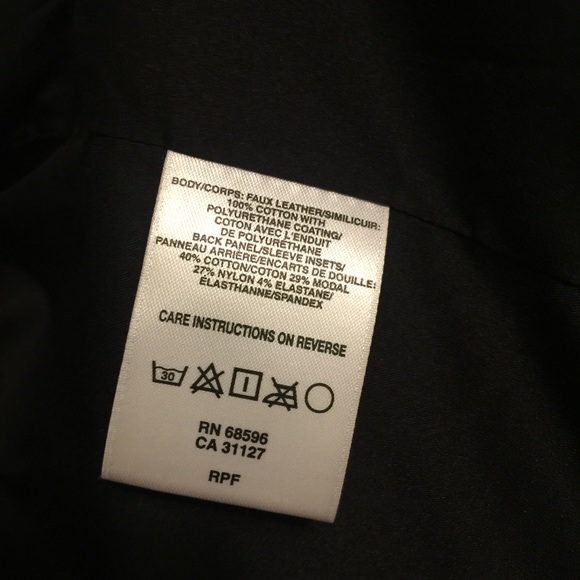 EUC {DKNYC} Vegan Leather & Ponte Panel Jacket - Picture 8 of 8