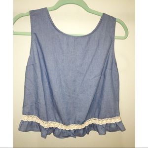 Chambray top / Altar'd State / Size L