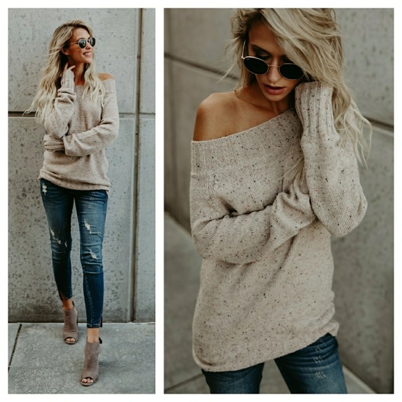 Confetti oatmeal long sweater - Picture 2 of 5