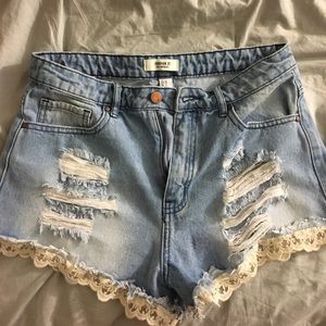Forever 21 Distressed Shorts