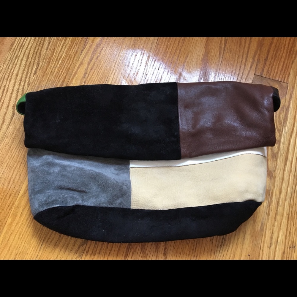 Derek Lam suede & leather clutch - Picture 2 of 4