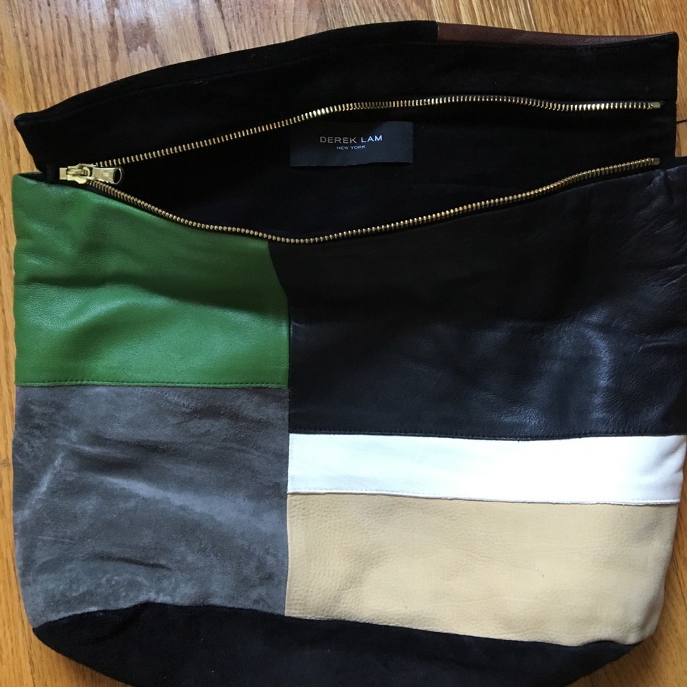 Derek Lam suede & leather clutch - Picture 4 of 4