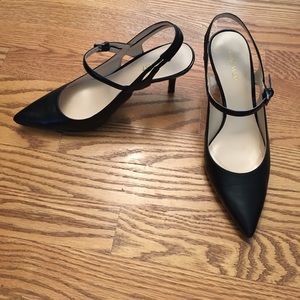 Nine West Black Slingback Pumps