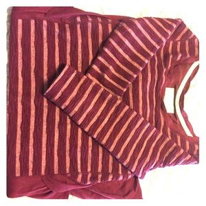 Anthropogie burgundy  dress