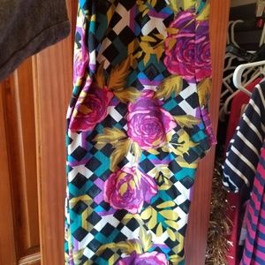 Os rose lattice leggings