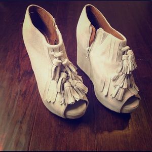 Jeffrey Campbell Booties Peep-toe Wedges 7.5