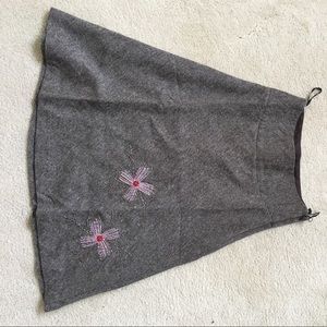 Winter wool skirt A line