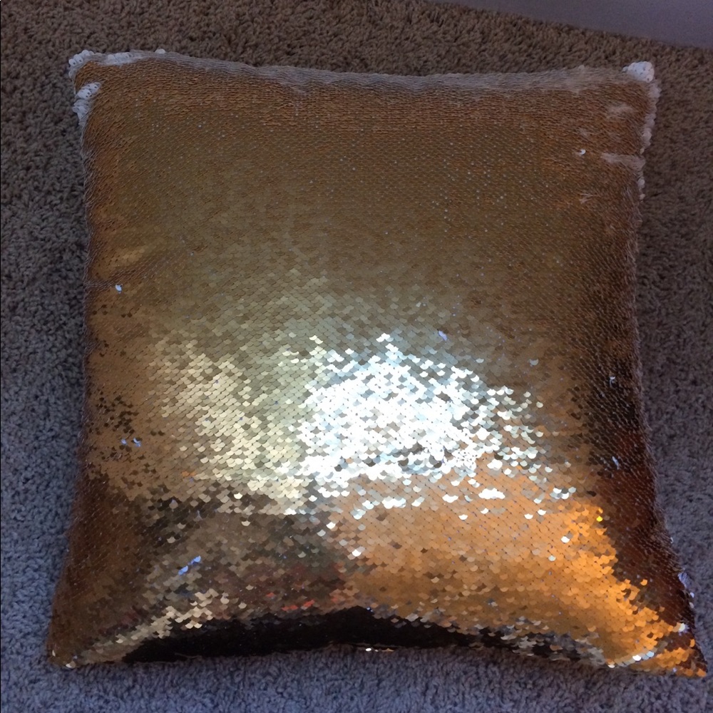 White/Gold mermaid pillow
