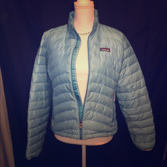 patagonia light blue jacket