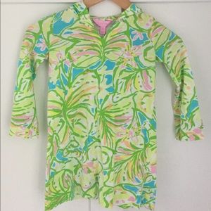 Lilly Pulitzer Floral Hooded Popover Cover-up