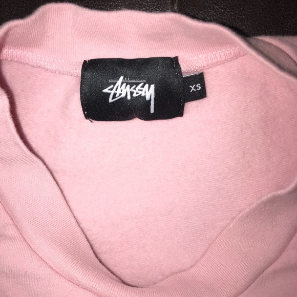 Pink Stussy long Sleeve Crewneck - Picture 3 of 3