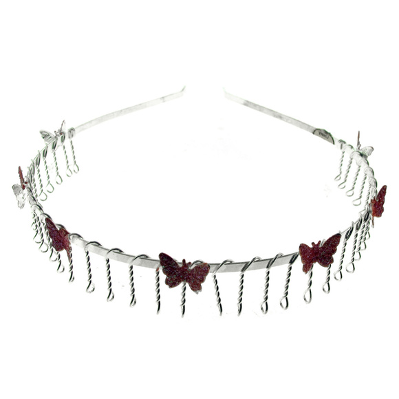 Bundle of 12 Wire headband, hbk2625c, silvertone - Picture 7 of 7