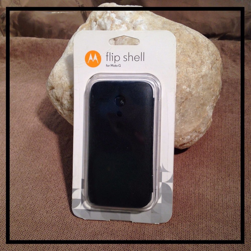 MOTO G FLIP SHELL MOBILE PHONE CASE MOTOROLA BLACK