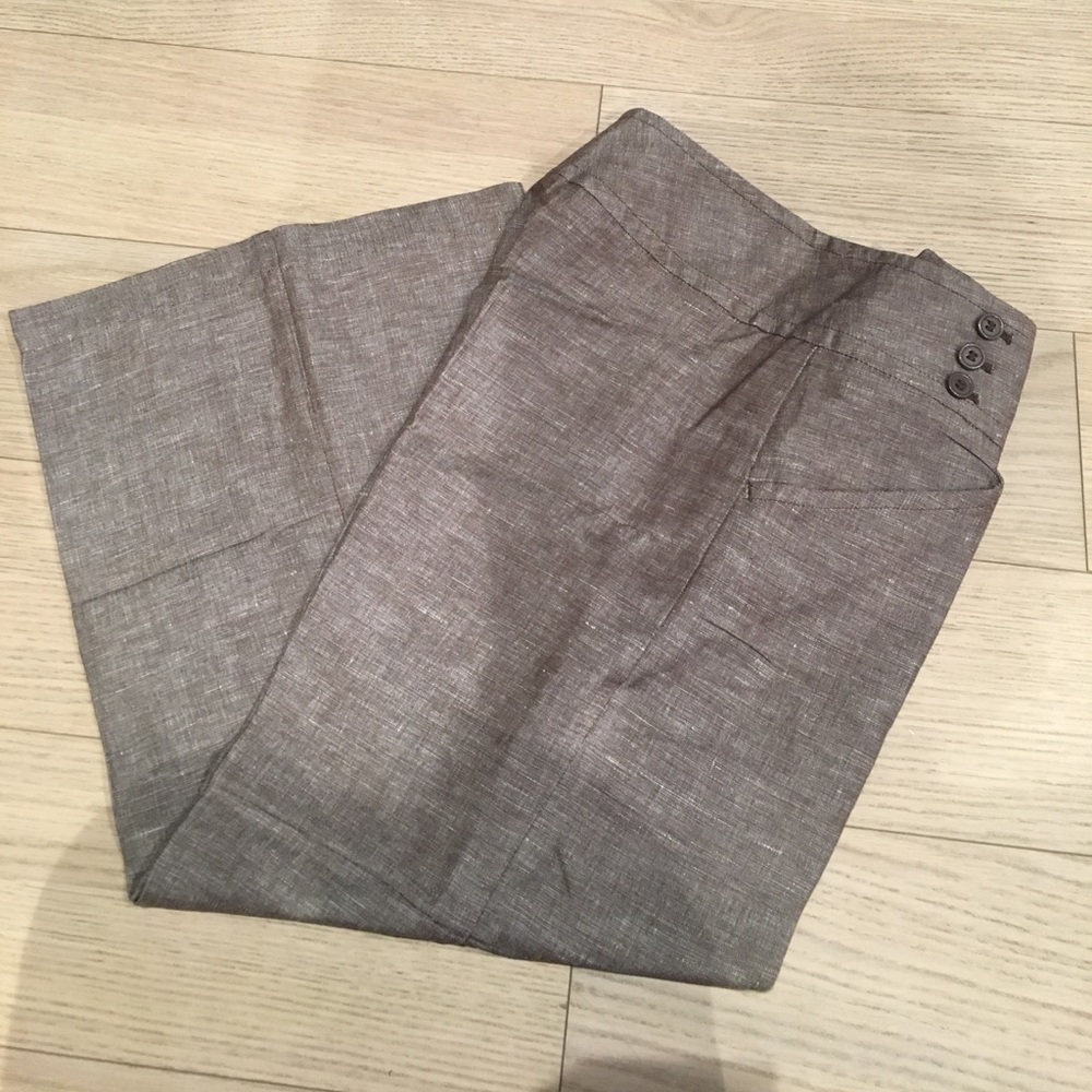 Max Studio cropped linen pants