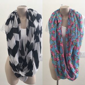 Infinity scarf bundle of 2