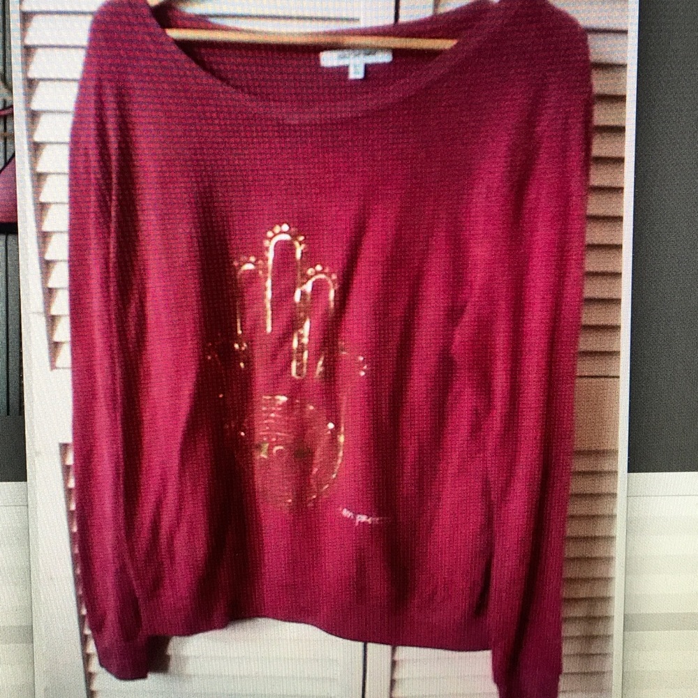 Peace Love World sweater