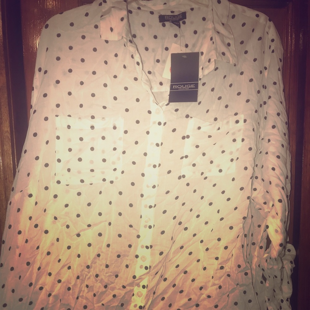 Loose fitting plus size button down