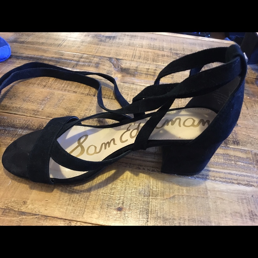 Sam Edelman suede strappy heals