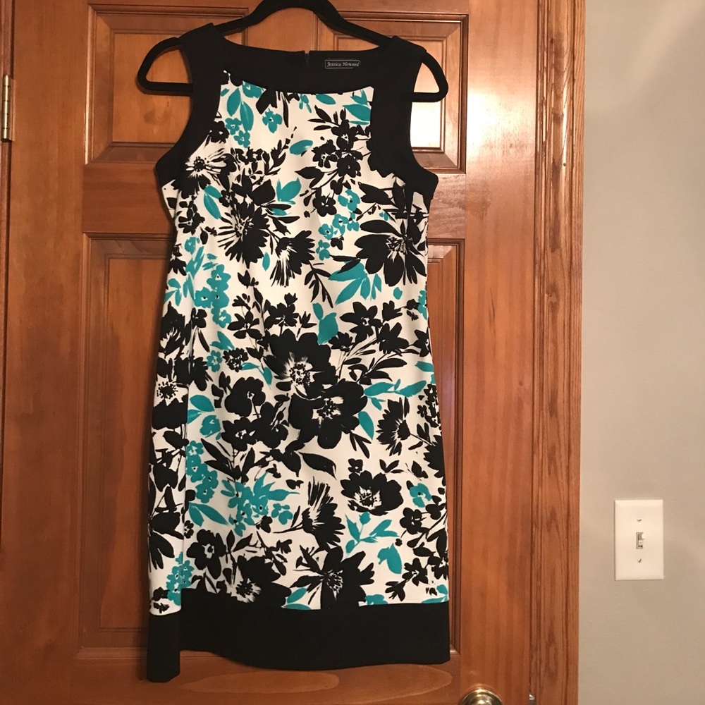 Jessica Howard sleeveless sheath dress and shrug