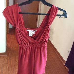 Max Studio Brick Red Blouse