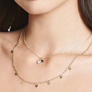 layered charm necklace