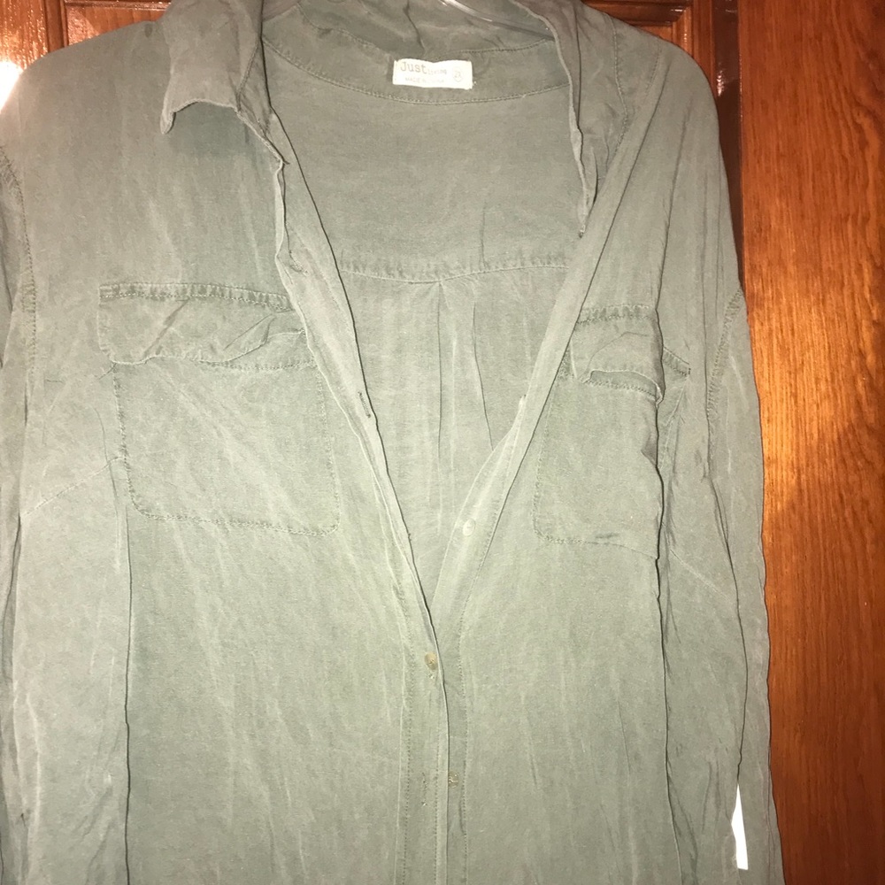 Plus size button down