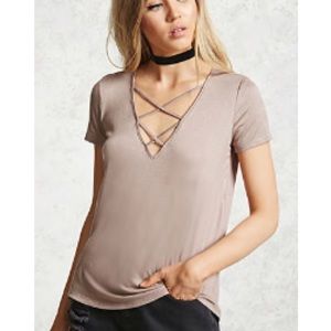 (SOLD) crisscross relaxed tee