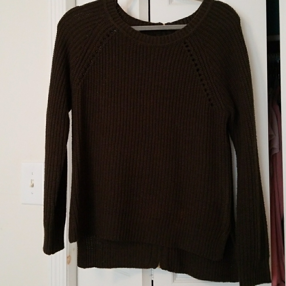 Back Zip Sweater