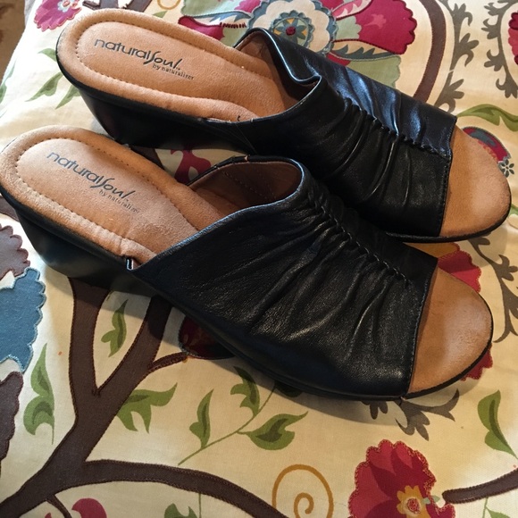 Natural Sole by Naturalizer Shoes - Ladies Naturalizer wedge slides