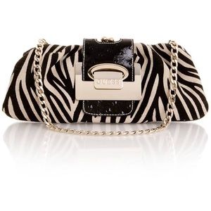 GUESS Serengeti Silver Chain Clutch