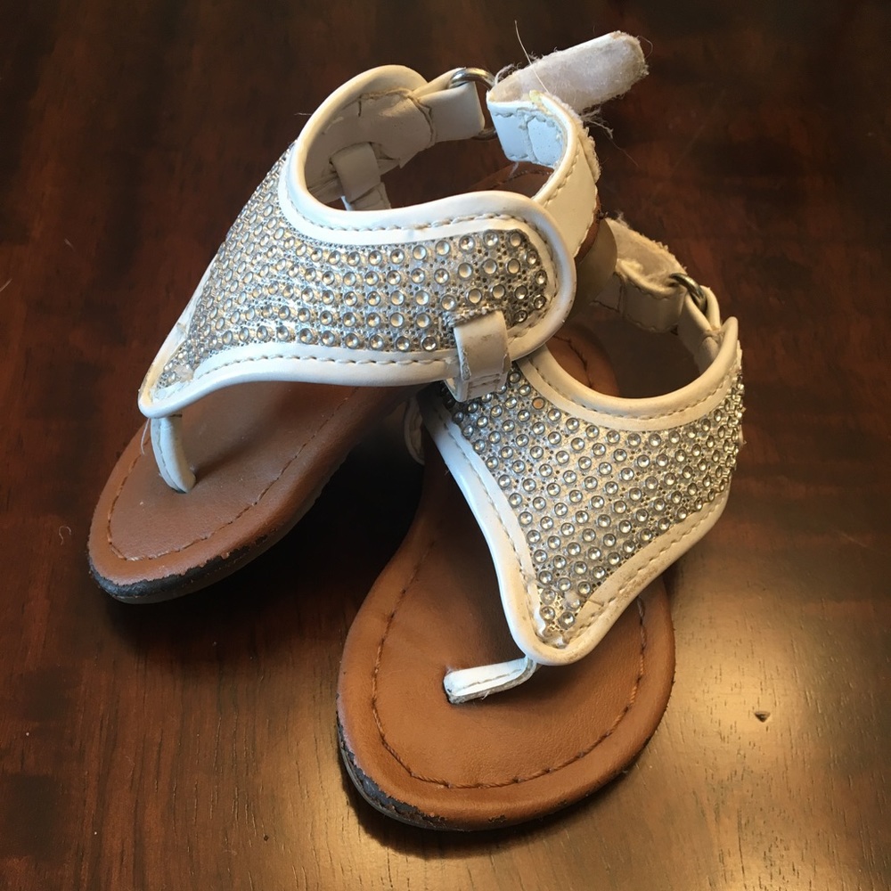 Glitter sandals for baby