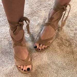 Sam Edelman Lace Up Block Heel