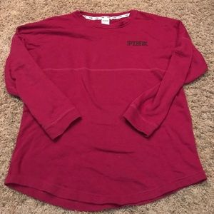 PINK Varsity Crew Shirt